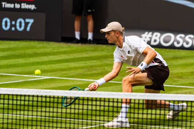 Stuttgart, GERMANY - June -08: Martin Landaluce (ESP) during the Singles Match between Pierre-Hugues Herbert (FRA) vs. Martin Landaluce (ESP) at BOSS OPEN 2026, Tennisanlage Weissenhof on June 08, 2026 in Stuttgart, Germany. Baden-Württemberg Germany Copyright: xTimoxSteinx