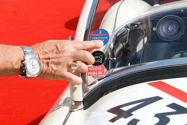 1000 Miglia A detail of a vintage car during the 1000 Miglia Historical Race on June 8, 2026, in Brescia, Italy. Brescia Italy Italy  Copyright: xRichardxMorganox originalFilename:morgano-1000migl260608_npeF9.jpg