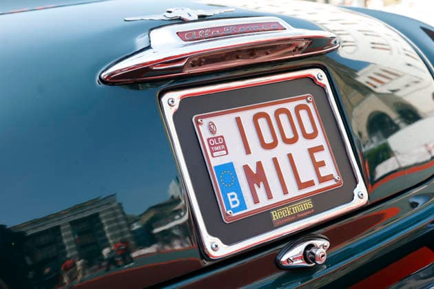 1000 Miglia A detail of a vintage car during the 1000 Miglia Historical Race on June 8, 2026, in Brescia, Italy. Brescia Italy Italy  Copyright: xRichardxMorganox originalFilename:morgano-1000migl260608_npKoI.jpg