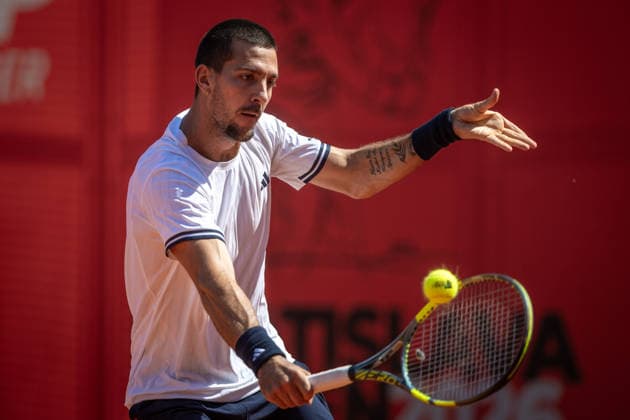 BRATISLAVA OPEN TENNIS ATP, Tennis Herren CHALLENGER Thanasi Kokkinakis (Australia) return to tennis court after injury during first round ATP Tennis Challenger tour 100 Bratislava Open match against Tomas Barrios Vera (Chile). Tennis courts Slovan Bratislava, Bratislava, Slovakia, June 08, 2026. Photo by Branislav Racko Copyright: xx 080A8968