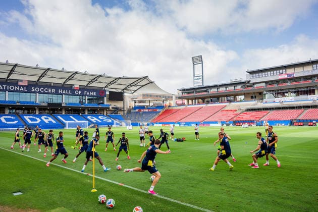 260608 Players of the Swedish national football team at a training session during day 3 of the FIFA World Cup 2026 on June 8, 2026 in Dallas Photo Petter Arvidson BILDBYRAN kod PA PA1223 fotboll football soccer fotball vm fotbolls vm fotball vm fotbolls vm 2026 fifa world cup 2026 träning practice training sverige sweden sverige a day 3 bbeng  Copyright: PETTERxARVIDSON BB260608PA001