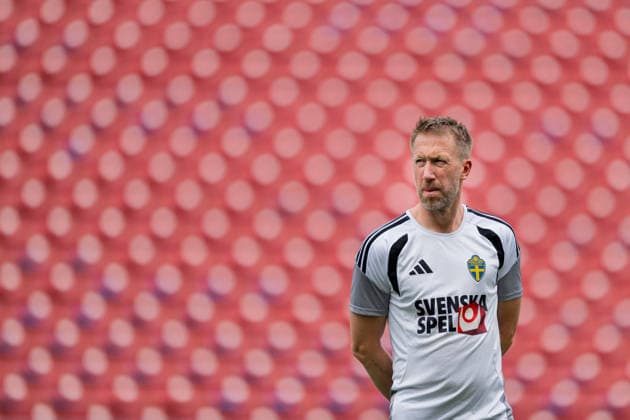 260608 Head coach Graham Potter of the Swedish national football team at a training session during day 3 of the FIFA World Cup 2026 on June 8, 2026 in Dallas Photo Petter Arvidson BILDBYRAN kod PA PA1223 fotboll football soccer fotball vm fotbolls vm fotball vm fotbolls vm 2026 fifa world cup 2026 träning practice training sverige sweden sverige a day 3 bbeng  Copyright: PETTERxARVIDSON BB260608PA004