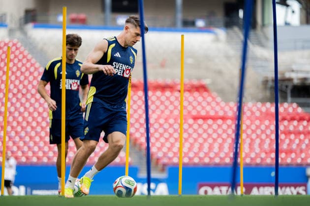260608 Viktor Gyökeres of the Swedish national football team at a training session during day 3 of the FIFA World Cup 2026 on June 8, 2026 in Dallas Photo Petter Arvidson BILDBYRAN kod PA PA1223 fotboll football soccer fotball vm fotbolls vm fotball vm fotbolls vm 2026 fifa world cup 2026 träning practice training sverige sweden sverige a day 3 bbeng  Copyright: PETTERxARVIDSON BB260608PA011