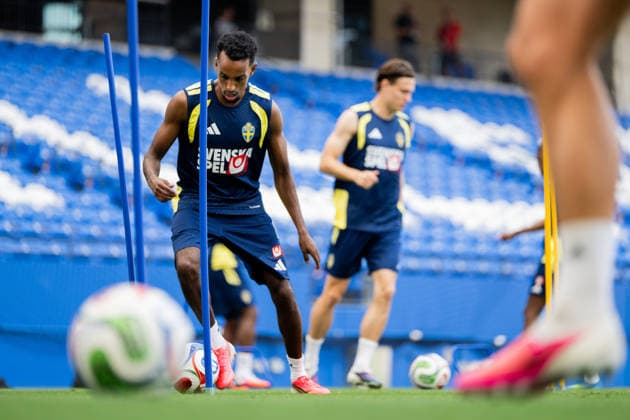260608 Taha Ali of the Swedish national football team at a training session during day 3 of the FIFA World Cup 2026 on June 8, 2026 in Dallas Photo Petter Arvidson BILDBYRAN kod PA PA1223 fotboll football soccer fotball vm fotbolls vm fotball vm fotbolls vm 2026 fifa world cup 2026 träning practice training sverige sweden sverige a day 3 bbeng  Copyright: PETTERxARVIDSON BB260608PA017