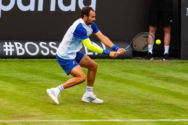 Stuttgart, GERMANY - June 08: Roman Safiullin during the Singles Match between Roman Safiullin vs. Giovanni Mpetshi Perricard (FRA) at BOSS OPEN 2026, Tennisanlage Weissenhof on June 08, 2026 in Stuttgart, Germany. Baden-Württemberg Germany Copyright: xTimoxSteinx