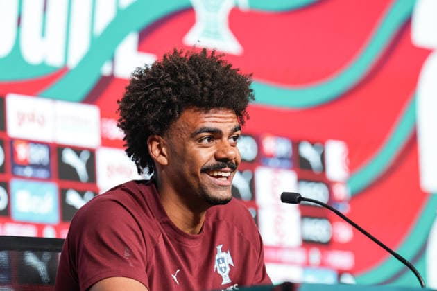 press conference of the Portuguese national football team in the football city of Oeiras Portugal, June 8, 2026, in Alges, Portugal Renato Veiga Portugal ,13 Copyright: HMBxMedia FernandoxSoares
