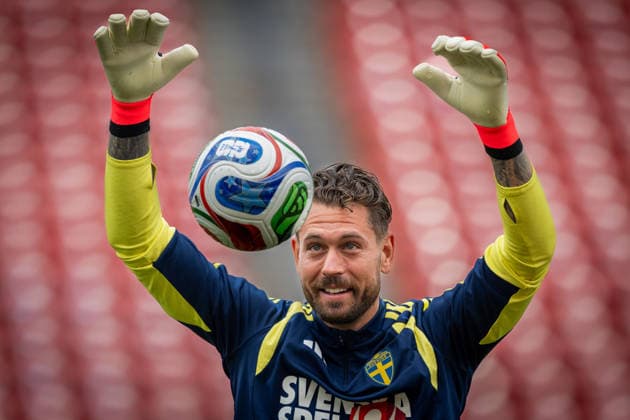 260608 Goalkeeper Kristoffer Nordfeldt of the Swedish national football team at a training session during day 3 of the FIFA World Cup 2026 on June 8, 2026 in Dallas Photo Petter Arvidson BILDBYRAN kod PA PA1223 fotboll football soccer fotball vm fotbolls vm fotball vm fotbolls vm 2026 fifa world cup 2026 träning practice training sverige sweden sverige a day 3 bbeng  Copyright: PETTERxARVIDSON BB260608PA044