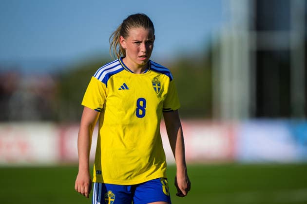 260608 Elsa Pelgander of Sweden during the under 23 international friendly football match between Sweden and Mexico on June 8, 2026 in Kalmar Photo Suvad Mrkonjic BILDBYRAN COP 170 SM0470 fotboll football soccer fotball träningslandskamp international friendly sverige sweden mexico dam bbeng sverige sweden  Copyright: SUVADxMRKONJIC BB260608SM040