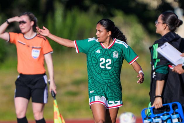 260608 Lourdes de la Caridad Bosh Lourdes of Mexico during the under 23 international friendly football match between Sweden and Mexico on June 8, 2026 in Kalmar Photo Suvad Mrkonjic BILDBYRAN COP 170 SM0470 fotboll football soccer fotball träningslandskamp international friendly sverige sweden mexico dam bbeng sverige sweden  Copyright: SUVADxMRKONJIC BB260608SM043