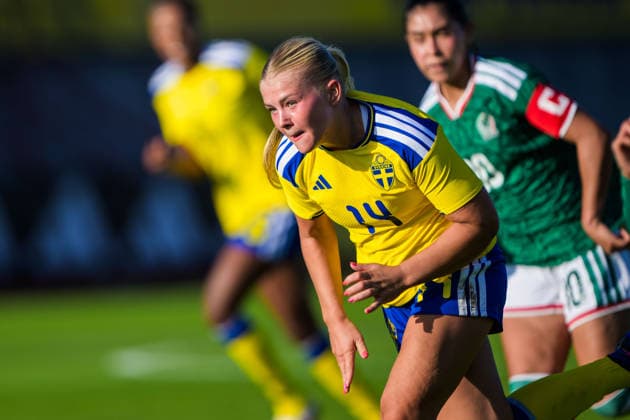 260608 Matilda NildÃ n of Sweden during the under 23 international friendly football match between Sweden and Mexico on June 8, 2026 in Kalmar Photo Suvad Mrkonjic BILDBYRAN COP 170 SM0470 fotboll football soccer fotball träningslandskamp international friendly sverige sweden mexico dam bbeng sverige sweden  Copyright: SUVADxMRKONJIC BB260608SM048