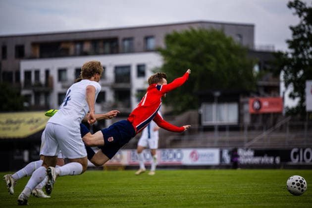 260608 Bo Asulv Hegland of Norway during the under-21 International Friendly, Länderspiel, Nationalmannschaft football match between Norway and Finland on June 8, 2026 in Moss. Photo: Marius Simensen BILDBYRAN COP 238 bbeng finland football fotball fotboll international friendly norge norway privatlandskamp soccer träningslandskamp U21, U 21 under 21 *** 260608 Bo Asulv Hegland of Norway during the under 21 international friendly football match between Norway and Finland on June 8, 2026 in Moss Photo Marius Simensen BILDBYRAN COP 238 bbeng finland football fotball fotboll international friendly norway privatlandskamp soccer träningslandskamp u21 under 21  Copyright: MARIUSxSIMENSEN BB260608BB189