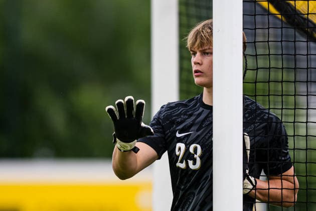 260608 Goalkeeper Ukko Happonen of Finland during the under 21 international friendly football match between Norway and Finland on June 8, 2026 in Moss Photo Marius Simensen BILDBYRAN COP 238 bbeng finland football fotball fotboll international friendly norway privatlandskamp soccer träningslandskamp u21 under 21  Copyright: MARIUSxSIMENSEN BB260608BB195