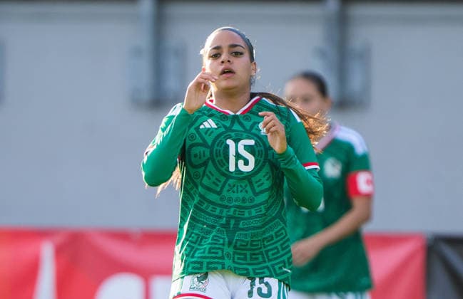 260608 Ana Mendoza Gonzalez of Mexico during the under 23 international friendly football match between Sweden and Mexico on June 8, 2026 in Kalmar Photo Suvad Mrkonjic BILDBYRAN COP 170 SM0470 fotboll football soccer fotball träningslandskamp international friendly sverige sweden mexico dam bbeng sverige sweden  Copyright: SUVADxMRKONJIC BB260608SM059