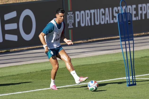 Training of the Portuguese national football team in the football city of Oeiras Portugal, June 8, 2026, in Alges, Portugal Cristiano Ronaldo Portugal ,7 Copyright: HMBxMedia FernandoxSoares