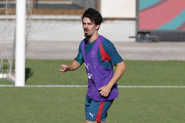 Training of the Portuguese national football team in the football city of Oeiras Portugal, June 8, 2026, in Alges, Portugal Vitinha Portugal ,23 Copyright: HMBxMedia FernandoxSoares
