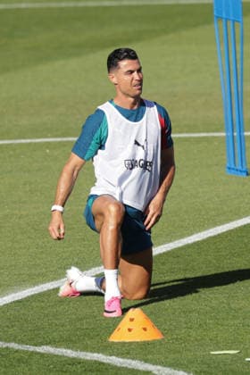 Training of the Portuguese national football team in the football city of Oeiras Portugal, June 8, 2026, in Alges, Portugal Cristiano Ronaldo Portugal ,7 Copyright: HMBxMedia FernandoxSoares