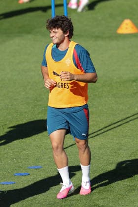 Training of the Portuguese national football team in the football city of Oeiras Portugal, June 8, 2026, in Alges, Portugal Joao Neves Portugal ,15 Copyright: HMBxMedia FernandoxSoares