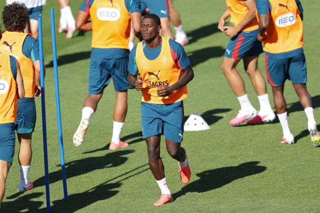 Training of the Portuguese national football team in the football city of Oeiras Portugal, June 8, 2026, in Alges, Portugal Nuno Mendes Portugal ,25 Copyright: HMBxMedia FernandoxSoares