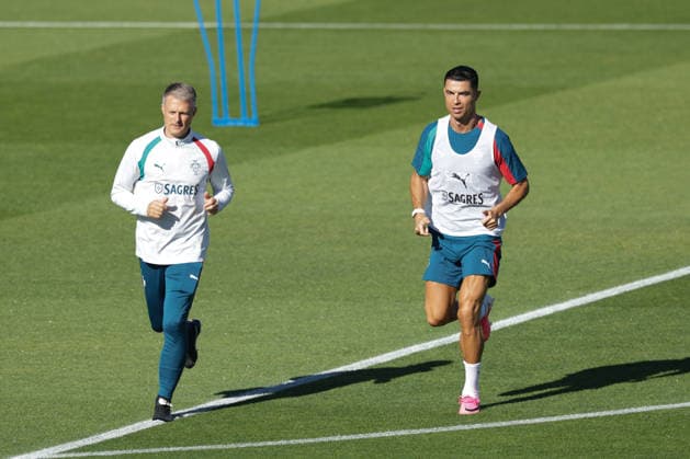 Training of the Portuguese national football team in the football city of Oeiras Portugal, June 8, 2026, in Alges, Portugal Cristiano Ronaldo Portugal ,7 Copyright: HMBxMedia FernandoxSoares