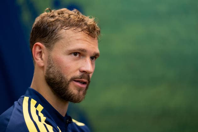 260608 Jesper Karlström of the Swedish men s national football team in the mixed zone after a training session during day 4 of the FIFA World Cup 2026 on June 8, 2026 in Dallas Photo Petter Arvidson BILDBYRAN kod PA PA1224 fotboll football soccer fotball vm fotbolls vm fotball vm fotbolls vm 2026 fifa world cup 2026 mixed zone sverige sweden sverige a day 3 bbeng  Copyright: PETTERxARVIDSON BB260608PA106