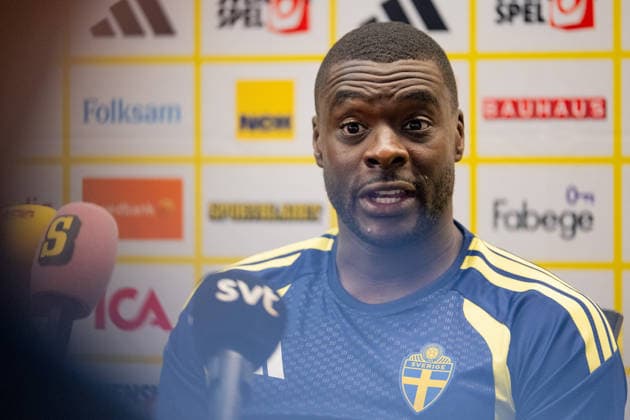 260608 Ken Sema of the Swedish men s national football team in the mixed zone after a training session during day 4 of the FIFA World Cup 2026 on June 8, 2026 in Dallas Photo Petter Arvidson BILDBYRAN kod PA PA1224 fotboll football soccer fotball vm fotbolls vm fotball vm fotbolls vm 2026 fifa world cup 2026 mixed zone sverige sweden sverige a day 3 bbeng  Copyright: PETTERxARVIDSON BB260608PA133