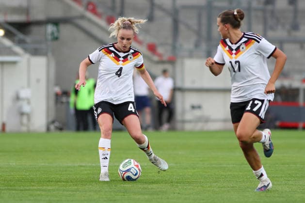 Soccer, U23 Women Germany Denmark, 08 06 26 Captain Vanessa Diehm 4, Germany U23, TSG Hoffenheim Soccer, Test match U23 Women Germany Denmark on 08 06 26 at Leuna Chemie Stadium Halle Saale Copyright: xBEAUTIFULxSPORTS JanxKaeferx