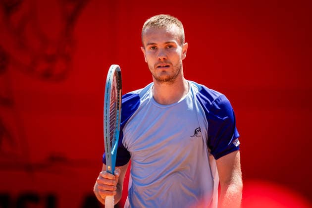 BRATISLAVA OPEN TENNIS ATP, Tennis Herren CHALLENGER Vitaliy Sachko (Ukraine) during first round ATP Tennis Challenger tour 100 Bratislava Open match against Yosuke Watanuki (Japan). Tennis courts Slovan Bratislava, Bratislava, Slovakia, June 08, 2026. Photo by Branislav Racko Copyright: xx 080A8122