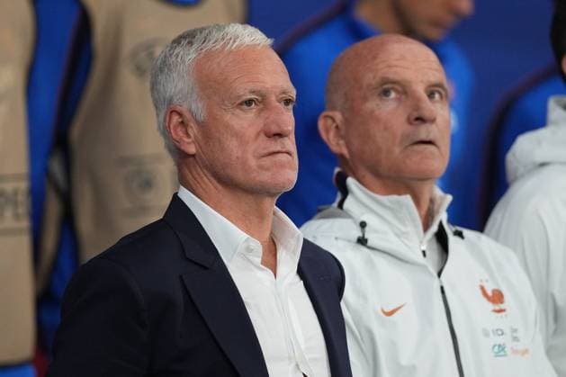 France coach Didier Deschamps and France assistant coach Guy Stephan France v Northern Ireland, International Friendly, Länderspiel, Nationalmannschaft Football, Decathlon Arena Stade Pierre-Mauroy, Lille, France - 08 Jun 2026Lille Decathlon Arena Stade Pierre-Mau France EDITORIAL USE ONLY No use with unauthorised audio, video, data, fixture lists, club league logos or live services. Online in-match use limited to 120 images, no video emulation. No use in betting, games or single club league player publications.  Copyright: xDavexWinter Shutterstockx 16912920y