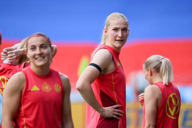 Ljubljana, Slovenia 08 06 2026 Final training of the DFB womens team before the World Cup qualifier against Slovenia In the picture Camilla Küver Kuever Germany Copyright: HMBxMedia MadeleinexFantini