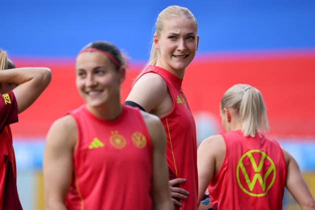 Ljubljana, Slovenia 08 06 2026 Final training of the DFB womens team before the World Cup qualifier against Slovenia In the picture Camilla Küver Kuever Germany Copyright: HMBxMedia MadeleinexFantini