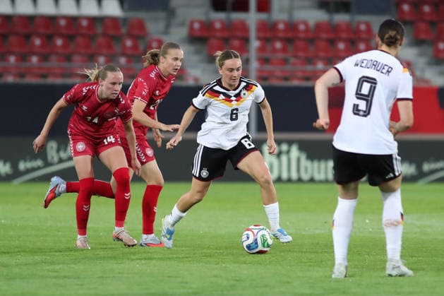 Soccer, U23 Women Germany Denmark, 08 06 26 Sofie Zdebel 6, Germany U23, Bayer Leverkusen Soccer, Test match U23 Women Germany Denmark on 08 06 26 at Leuna Chemie Stadium Halle Saale Copyright: xBEAUTIFULxSPORTS JanxKaeferx