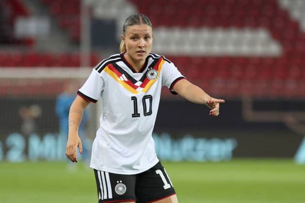 Soccer, U23 Women Germany Denmark, 08 06 26 Estrella Merino Gonzalez 10, Germany U23, Bayer Leverkusen Soccer, Test match U23 Women Germany Denmark on 08 06 26 at Leuna Chemie Stadium Halle Saale Copyright: xBEAUTIFULxSPORTS JanxKaeferx