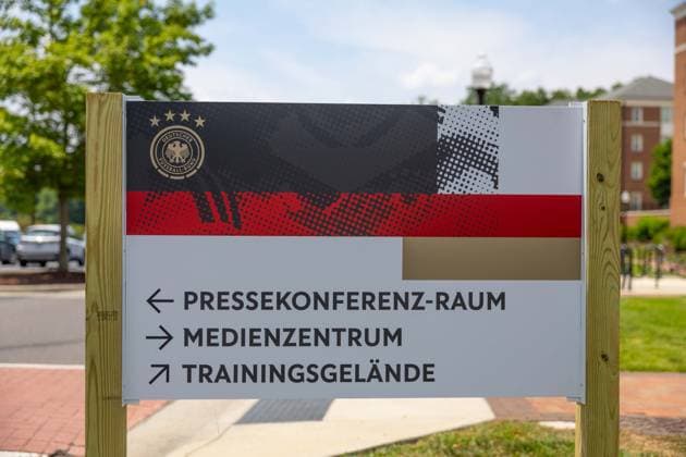 Team Arrival Germany, Base Camp, FIFA World Cup, WM, Weltmeisterschaft, Fussball 2026, Winston-Salem Base camp of team Germany ahead of the FIFA World Cup 2026 at Wake Forest University and The Graylyn Estate in Winston-Salem, North Carolina, United States, June 8, 2026. WINSTON-SALEM Graylyn Estate Hotel North Carolina USA Copyright: xPaulxMoreax 1R8A4695