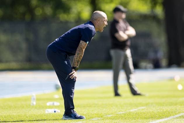 NEW YORK - Uzbekistan coach Fabio Cannavaro during the friendly match between the Netherlands and Uzbekistan at Icahn Stadium on June 8, 2026, in New York, United States. The Dutch national team, Nationalteam is preparing for the World Cup. ROBIN VAN LONKHUIJSEN ANP International Friendly, Länderspiel, Nationalmannschaft 2026 xVIxANPxSportx xxANPxIVx 560516744 originalFilename: 560516744.jpg