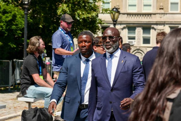 New York, NY June 8 Governor Hochul and Mayor Mamdani make a World Cup FIFA announcement of a free watch party in Central Park for the FIFA World Cup 2026 Final on Sunday, July 19 With FIFA President Gianni Infantino, George Weah on June 8, 20267 Credit AdMedia FIFA 2026 Press Conference  - ZUMAa123 20260608_zaa_a123_270 Copyright: xCamaraxPorterx