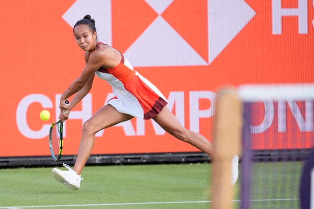 HSBC Championships - Day One Leylah Fernandez of Canada in action during her Round of 32 match at The HSBC Championships 2026 Women s tennis tournament at The Queen s Club in London, England, on June 8, 2026. London United Kingdom  Copyright: xOwenxHammondx originalFilename:hammond-thehsbcc260608_npObq.jpg