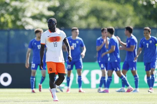 NEW YORK - Brian Brobbey of the Netherlands is disappointed after the 1-1 draw during the friendly international match, Länderspiel, Nationalmannschaft between the Netherlands and Uzbekistan at Icahn Stadium on June 8, 2026, in New York, United States. MAURICE VAN STEEN ANP International Friendly, Länderspiel, Nationalmannschaft 2026 xVIxANPxSportx xMauricexvanxSteenxIVx 560518658 originalFilename: 560518658.jpg