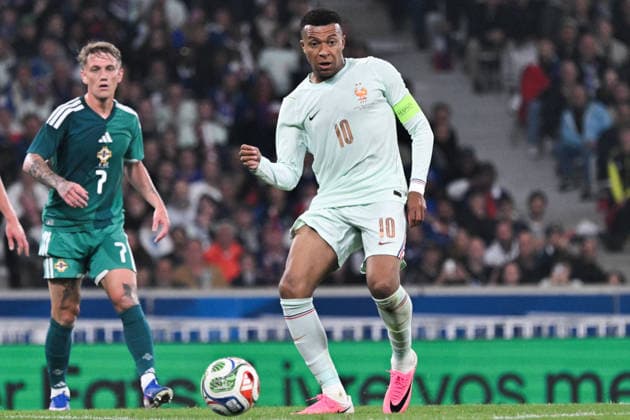 Friendly Match - France v Northern Ireland - FA French forward Kylian Mbappe passes the ball during the friendly football match between France and Northern Ireland as part of FIFA Wold Cup 2026 preparations, at the Pierre Mauroy stadium in Lille on June 8, 2026. Photo by Firas Abdullah ABACAPRESS.COM Lille Hauts de France France  Copyright: xAbdullahxFiras ABACAx