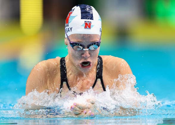 June 9, 2026, Sydney, Nsw, Australia: ELLA RAMSAY competes in the Women s 100m Breaststroke heats during the 2026 Australian Swimming Commonwealth Games, Pan Pacific Championships and Para Pan Pacific Championships Trials. Swimming 2026: Australian Swimming Trials  - ZUMAt173 20260609_zsp_t173_010 Copyright: xStephanexThomasx