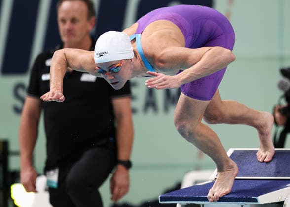 June 9, 2026, Sydney, Nsw, Australia: ALEXANDRIA PERKINS competes in the Women s 50m Butterfly heats during the 2026 Australian Swimming Commonwealth Games, Pan Pacific Championships and Para Pan Pacific Championships Trials. Swimming 2026: Australian Swimming Trials  - ZUMAt173 20260609_zsp_t173_018 Copyright: xStephanexThomasx