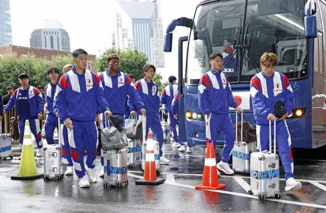 Football, FIFA World Cup 2026, Japan national team, arrival in Nashville