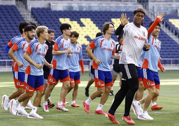 Football: World Cup training camp in Nashville Members of the Japan men s national football team train after arriving in Nashville, Tennessee, on June 8, 2026, for their pre-World Cup camp. Japan will play against the Netherlands in Dallas, Texas, on June 14.  A14AA0005618079P
