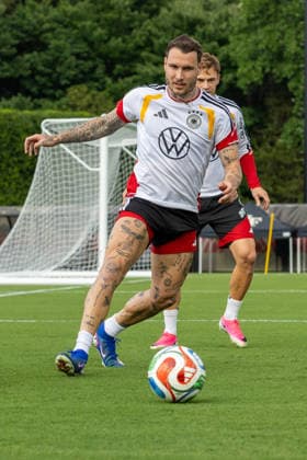 DAVID RAUM of DFB practicing for the FIFA World Cup 2026 at Wake Forest University™s Spry Stadium in Winston-Salem, North Carolina, United States, June 8, 2026. WINSTON-SALEM Spry Stadium North Carolina USA Copyright: xPaulxMoreax 064A3449