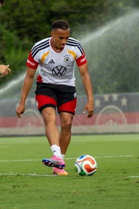 Jamie Leweling of DFB practicing for the FIFA World Cup 2026 at Wake Forest University™s Spry Stadium in Winston-Salem, North Carolina, United States, June 8, 2026. WINSTON-SALEM Spry Stadium North Carolina USA Copyright: xPaulxMoreax 064A4428