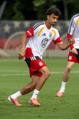Nathaniel Brown of DFB practicing for the FIFA World Cup 2026 at Wake Forest University™s Spry Stadium in Winston-Salem, North Carolina, United States, June 8, 2026. WINSTON-SALEM Spry Stadium North Carolina USA Copyright: xPaulxMoreax 1R8A6140