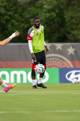 Antonio Rüdiger of DFB practicing for the FIFA World Cup 2026 at Wake Forest University™s Spry Stadium in Winston-Salem, North Carolina, United States, June 8, 2026. WINSTON-SALEM Spry Stadium North Carolina USA Copyright: xPaulxMoreax 1R8A6158
