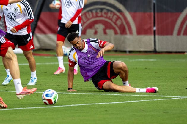 Felix Nmecha of DFB practicing for the FIFA World Cup 2026 at Wake Forest University™s Spry Stadium in Winston-Salem, North Carolina, United States, June 8, 2026. WINSTON-SALEM Spry Stadium North Carolina USA Copyright: xPaulxMoreax 1R8A6624