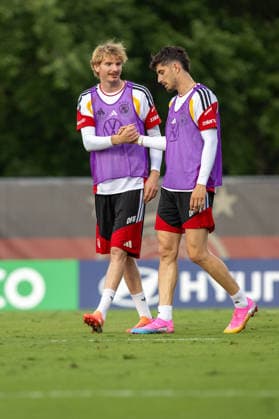 Nick Woltemade Kai Havertz of DFB practicing for the FIFA World Cup 2026 at Wake Forest University™s Spry Stadium in Winston-Salem, North Carolina, United States, June 8, 2026. WINSTON-SALEM Spry Stadium North Carolina USA Copyright: xPaulxMoreax 1R8A6771