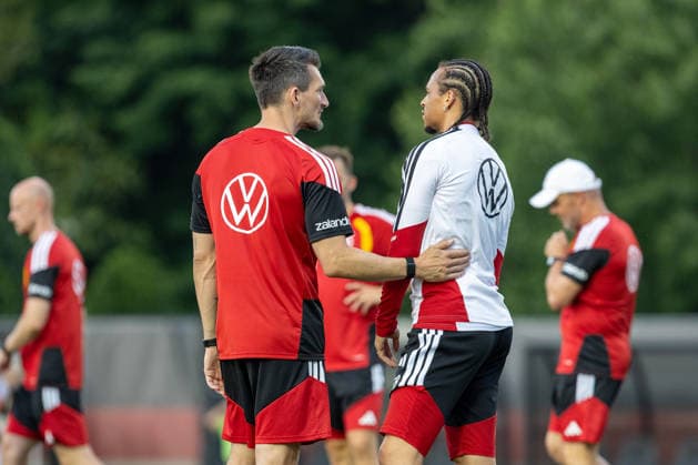 Leroy Sane of DFB practicing for the FIFA World Cup 2026 at Wake Forest University™s Spry Stadium in Winston-Salem, North Carolina, United States, June 8, 2026. WINSTON-SALEM Spry Stadium North Carolina USA Copyright: xPaulxMoreax 1R8A6787