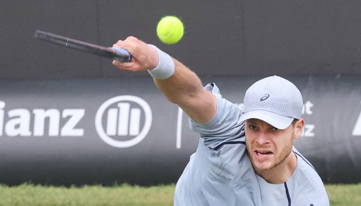 Stuttgart , Tennis , BOSS Open , Yannick Hanfmann GER